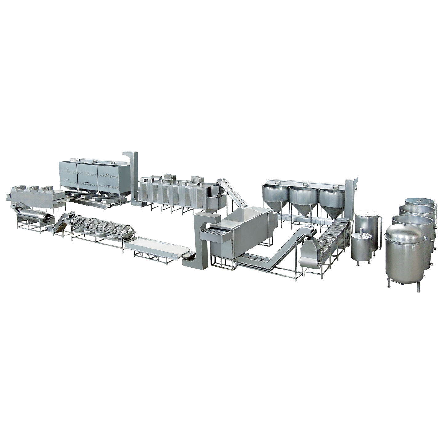 堅果烘烤深加工生產線
